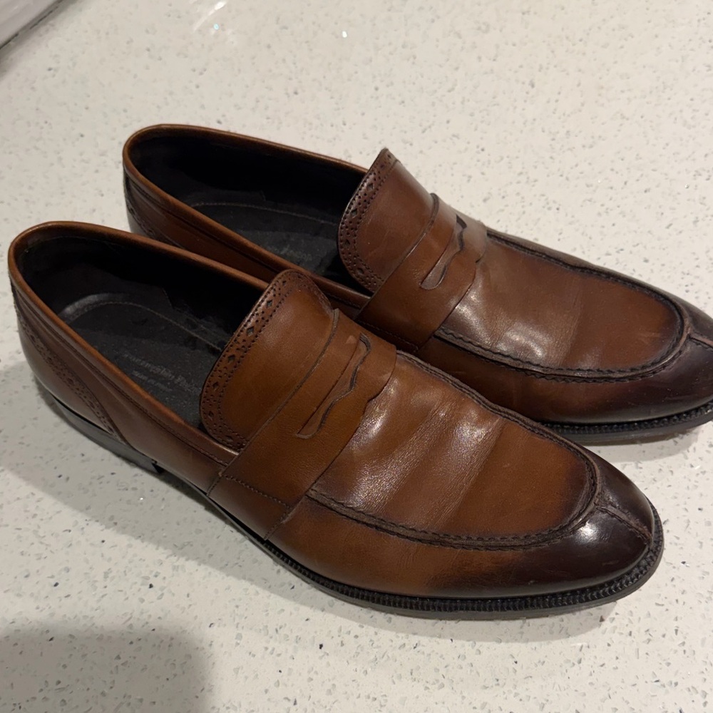 Ermenegildo Zegna Rich Brown Leather Loafers